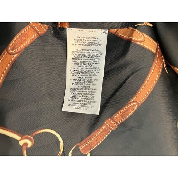 Lauren Ralph Lauren Size Small Water Resistant Black Trench Coat Lined NWT - Picture 4 of 5